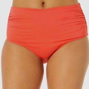 NWT Anne Cole Coral High-Waist Swim Bottom